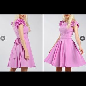 Flare Purple Dress